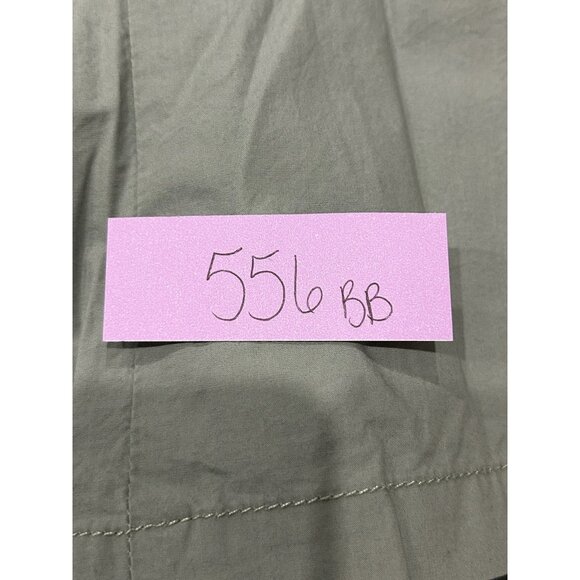 Dockers Womens Khaki Green Cotton Skirt With Buttoned Back Pockets Sz 18 - Picture 9 of 10